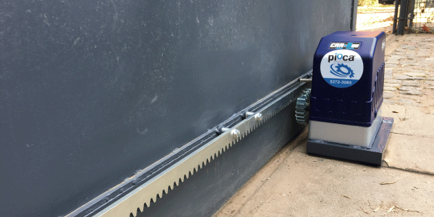 Instalación real de portón eléctrico corredizo piOca