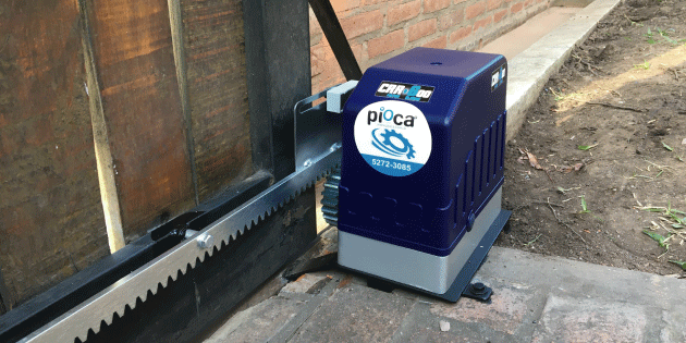 Trabajo real de automatización de portones piOca®️ con experiencia comprobada