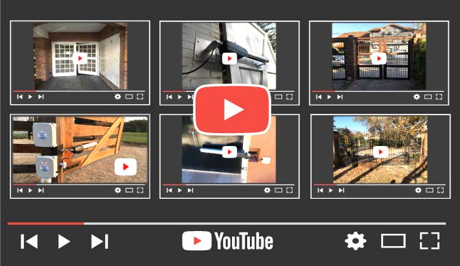 Videos de instalaciones reales de automatización de portón batiente piOca®