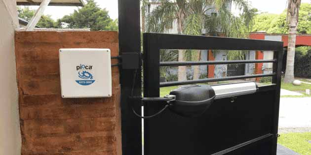 Automatización de portón batiente piOca ajuste profesional en obra